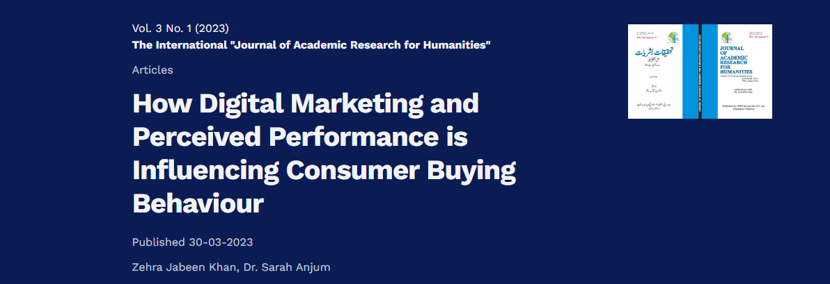 digital marketing and consumer behavior research article