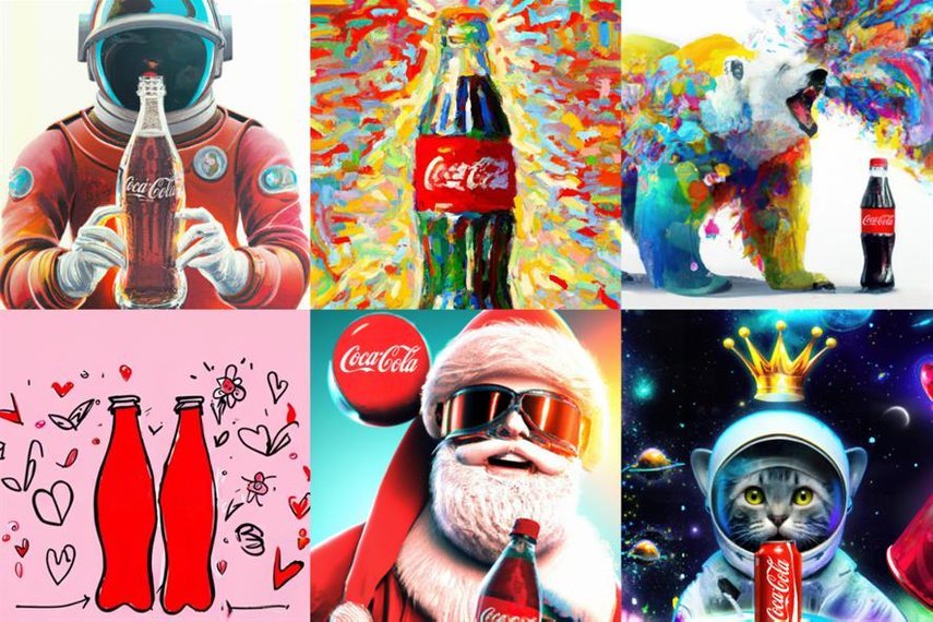 Coca-Cola AI-generated photos